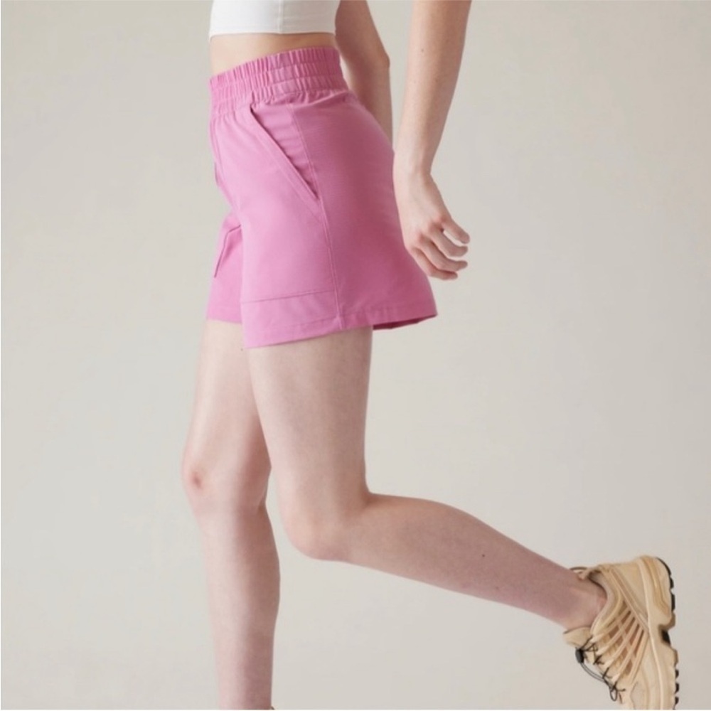Athleta Boundless Short Breathable Lightweight Elastic Waist Pink Color SZ XS